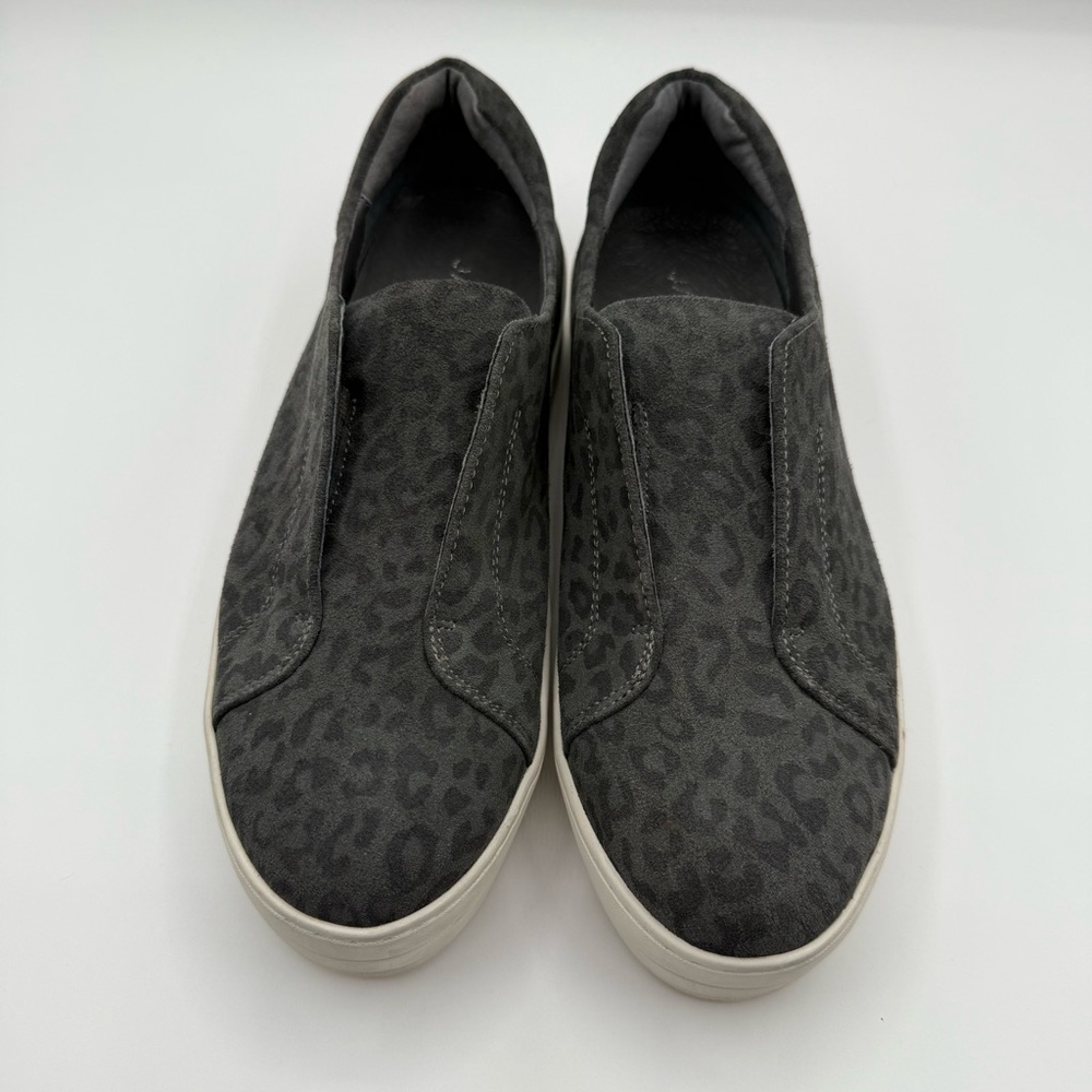 J/Slides Heidi Platform Slip On Sneakers Leather Leopard Print Women 9.5M - Picture 3 of 15